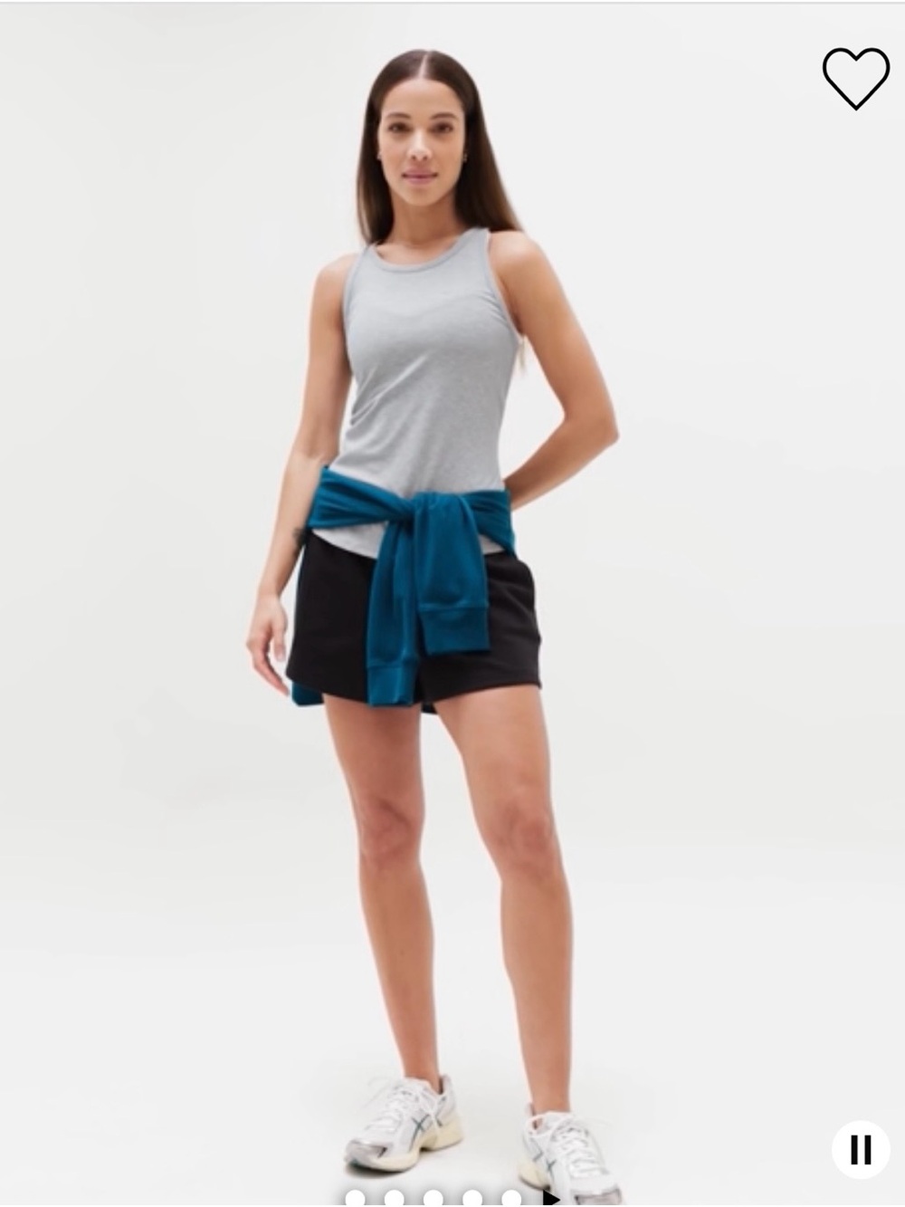 NWT Athleta Light Gray Heather Signature Rib Tank - Picture 3 of 14